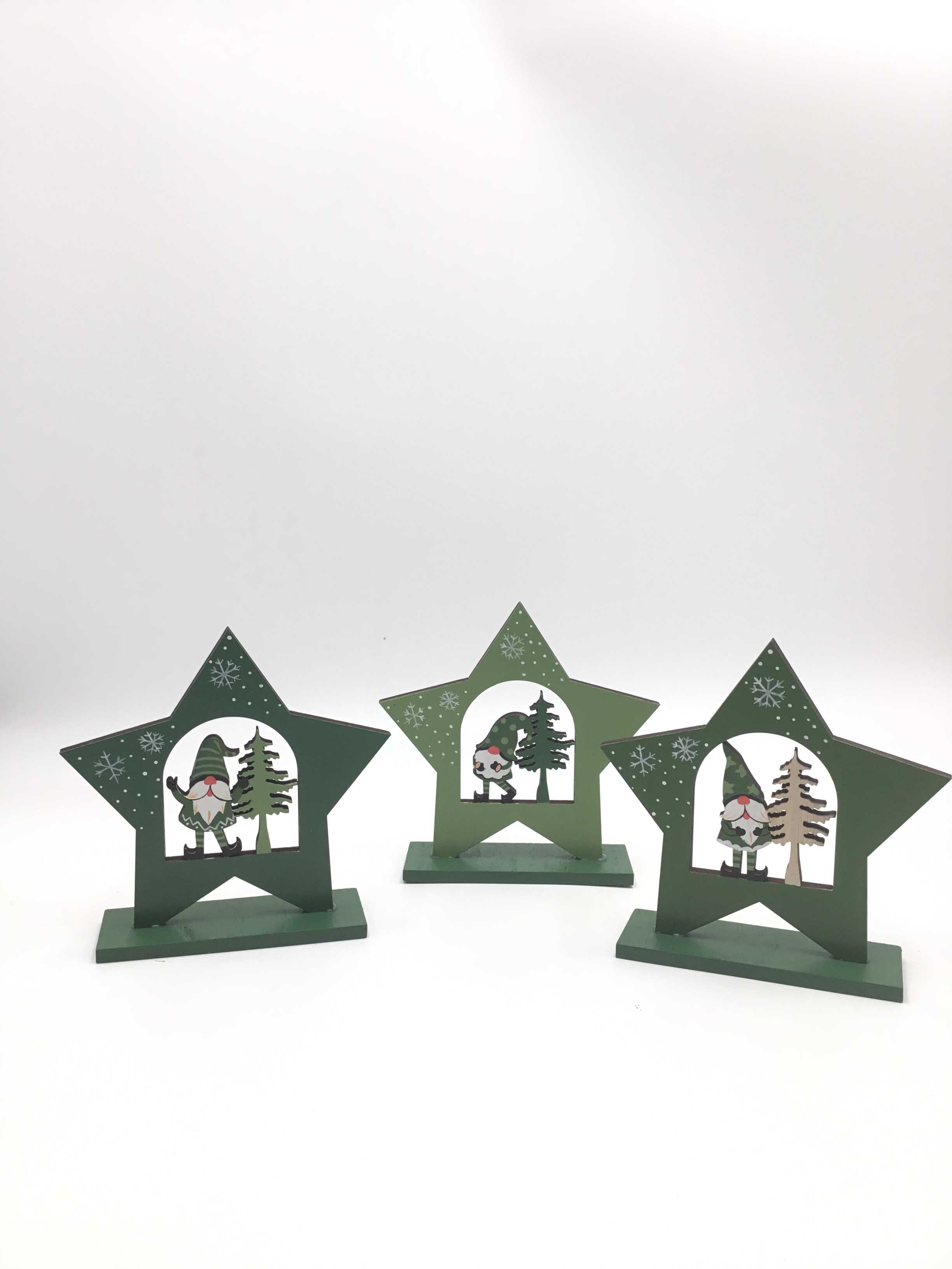 23LV005 Christmas wooden table decorations