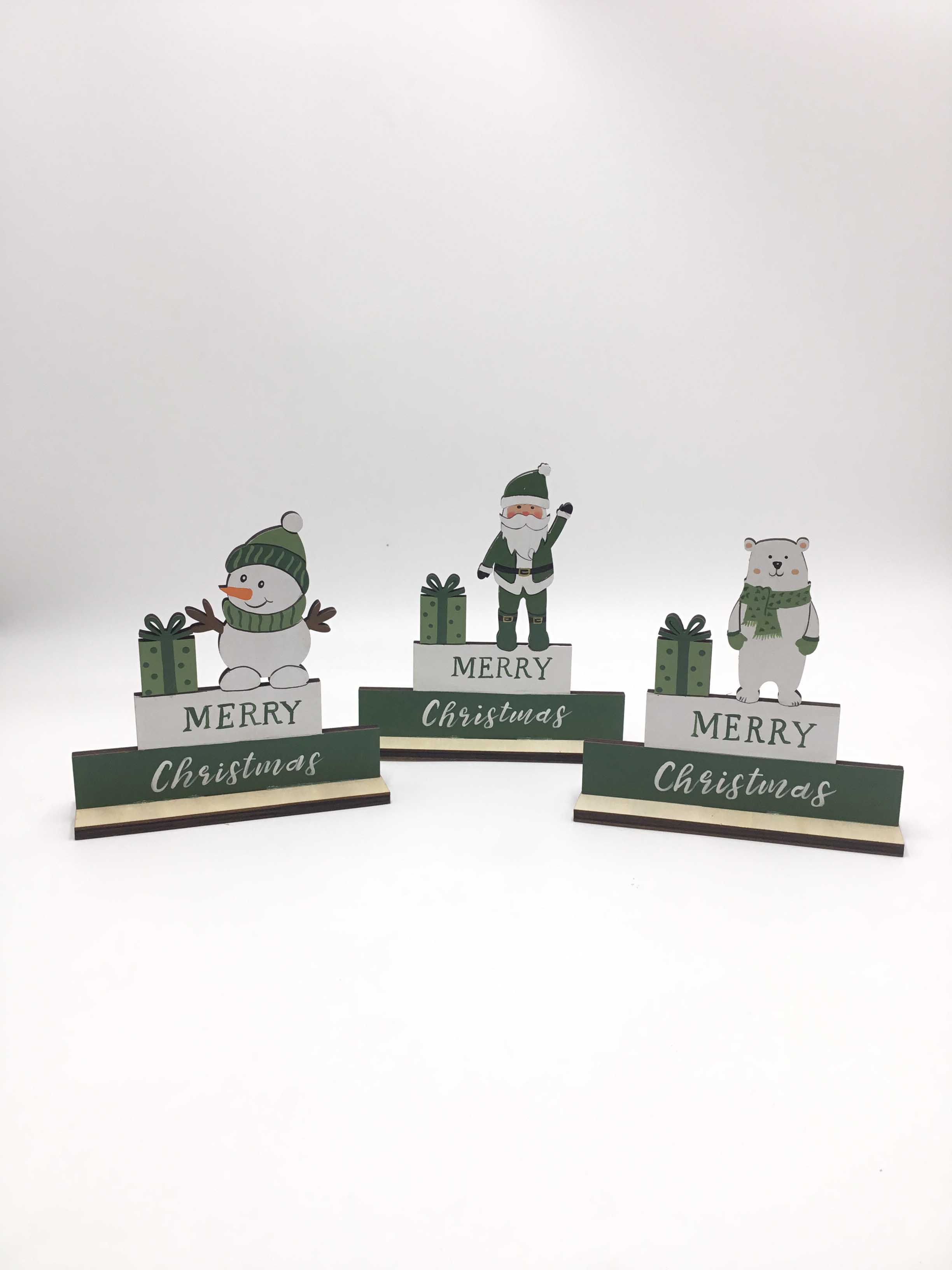 23LV006 wooden Christmas wholesale decoration supplies wood ornament