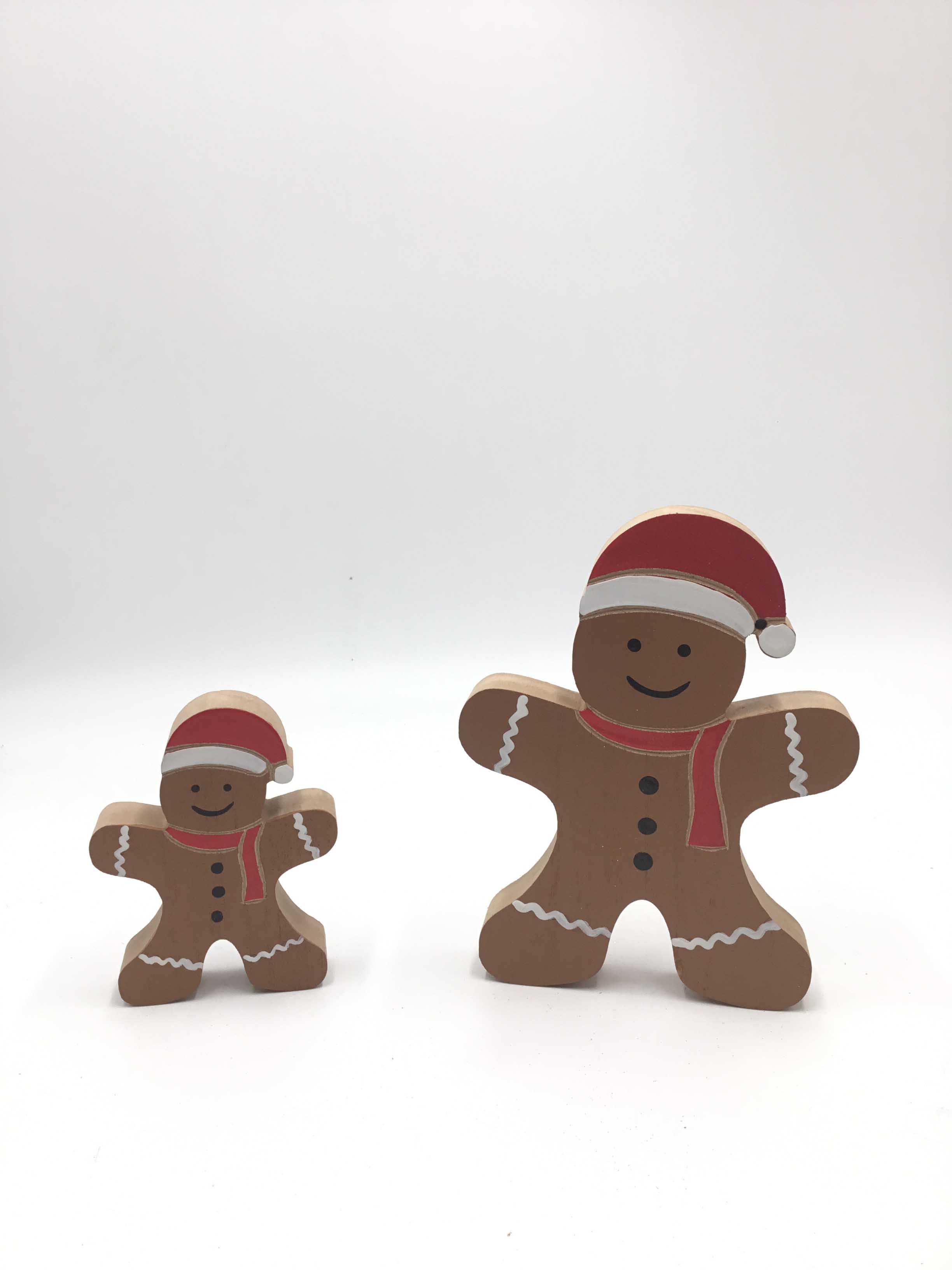 23JBR029 Hot-Selling New Wooden Gingerbread Man Christmas Ornament