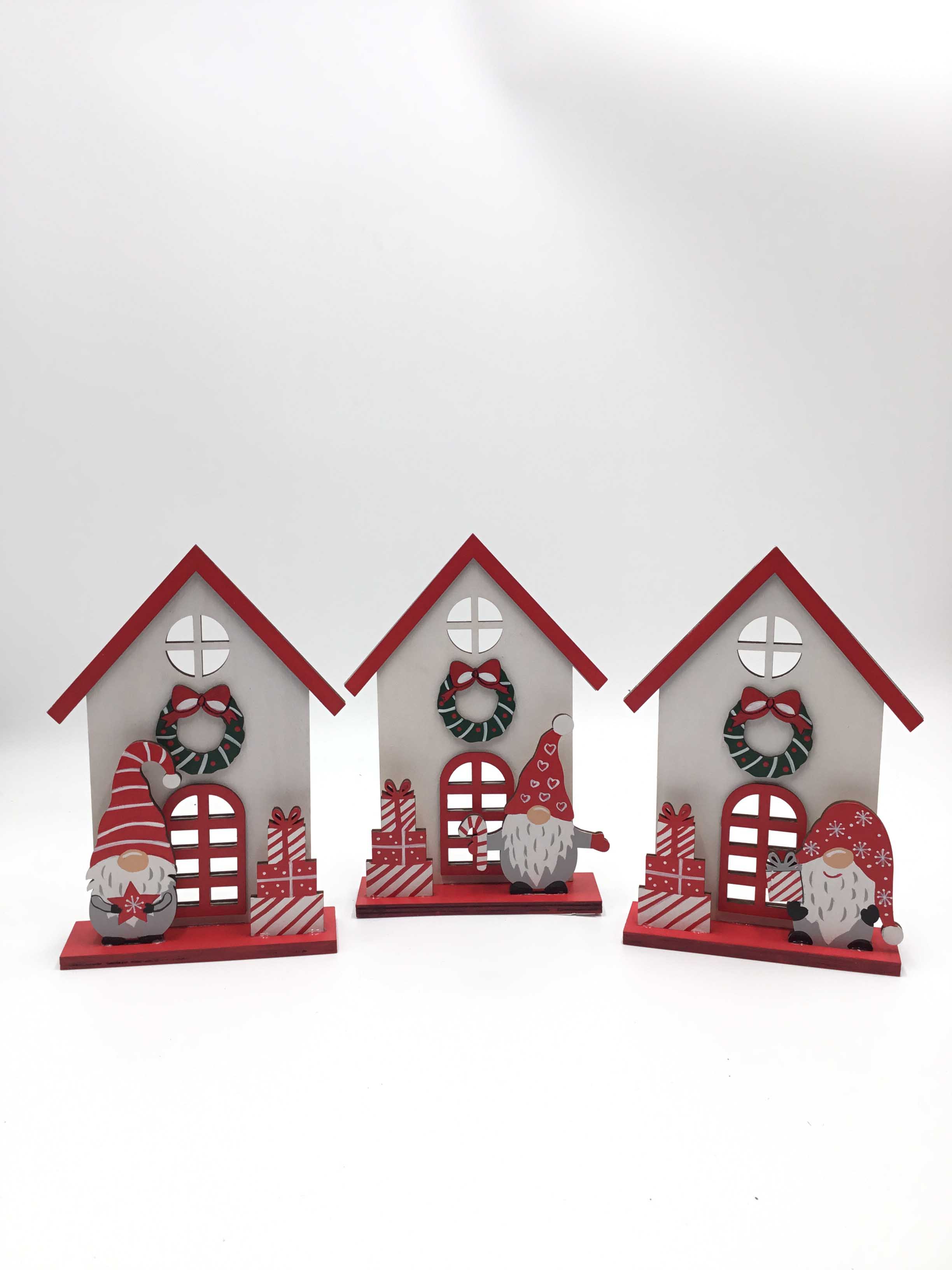23H004 House Decorations Christmas Wooden Decoration