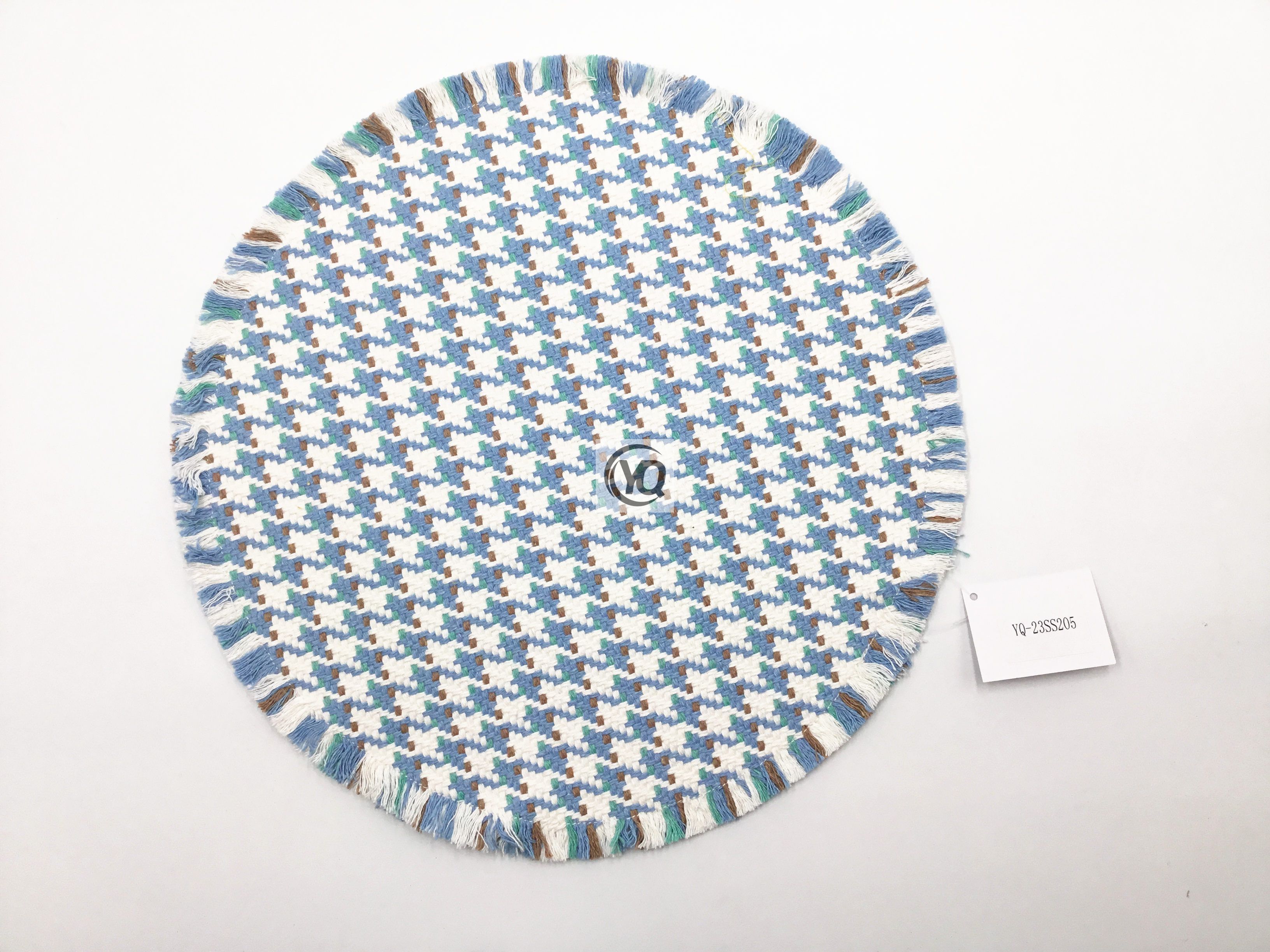 YQ-23SS205/206/207 Cotton blended round placemat Dia38CM