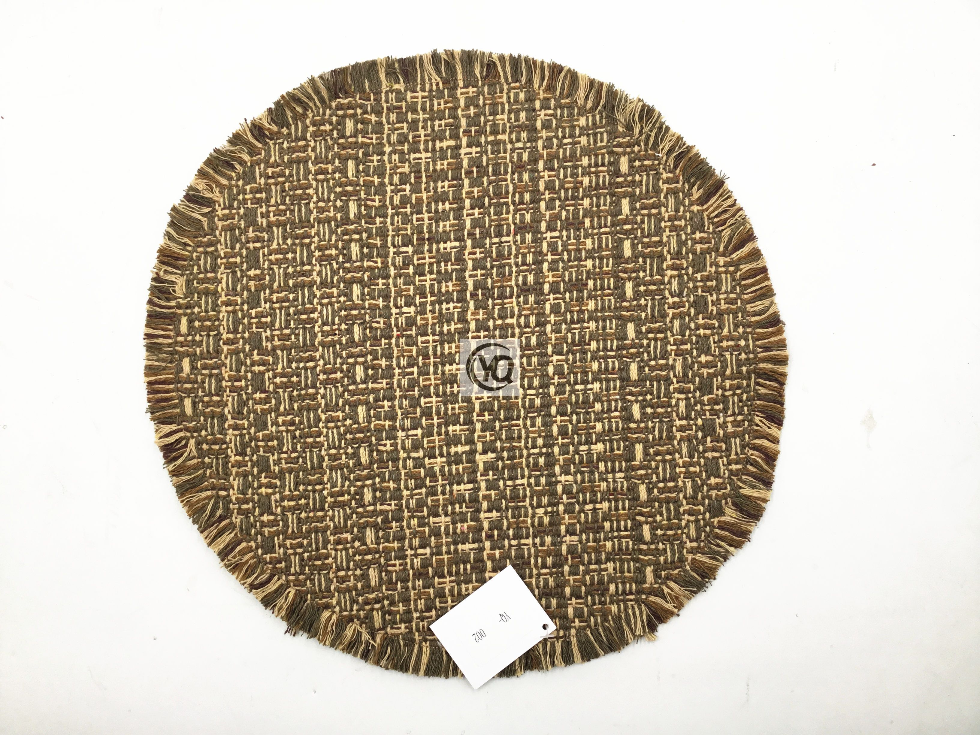 YQ-23SS002 100%Cotton Woven Round Placemat Dia38CM
